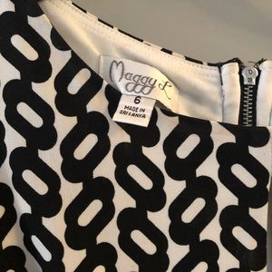 Black and White Print Dress